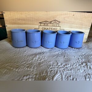 Chateau Lavender Ceramic Candle Holders Set